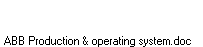 ABB Production & operating system.doc